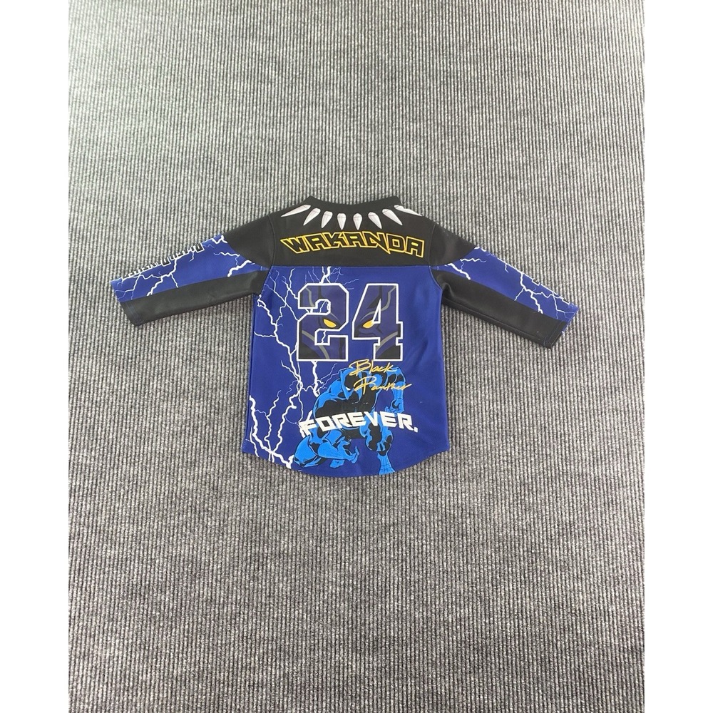 Black Panther Hockey Jersey Extra Small Blue Purple Back Headgear Classics 1966 - Picture 8 of 15